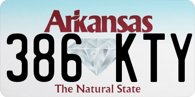 AR license plate 386KTY