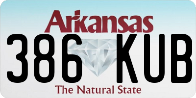 AR license plate 386KUB