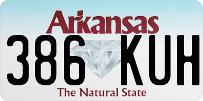 AR license plate 386KUH