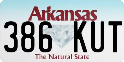 AR license plate 386KUT