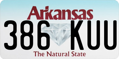 AR license plate 386KUU