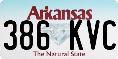 AR license plate 386KVC