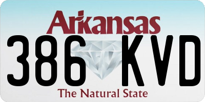 AR license plate 386KVD