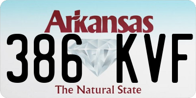 AR license plate 386KVF