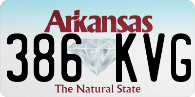 AR license plate 386KVG