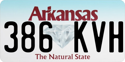 AR license plate 386KVH