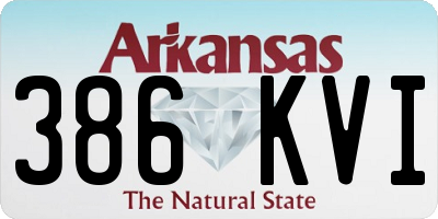 AR license plate 386KVI