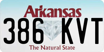 AR license plate 386KVT