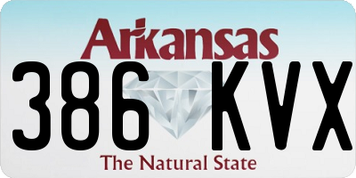 AR license plate 386KVX