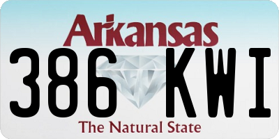 AR license plate 386KWI