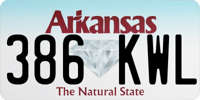 AR license plate 386KWL