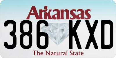 AR license plate 386KXD