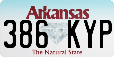 AR license plate 386KYP