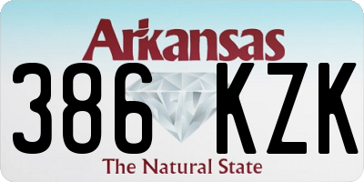 AR license plate 386KZK
