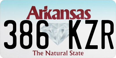 AR license plate 386KZR