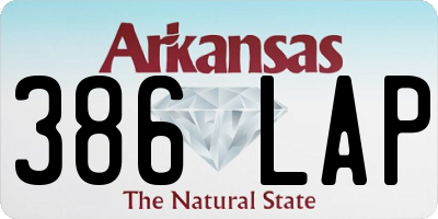 AR license plate 386LAP