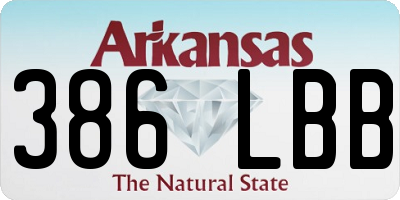 AR license plate 386LBB