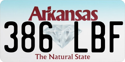 AR license plate 386LBF
