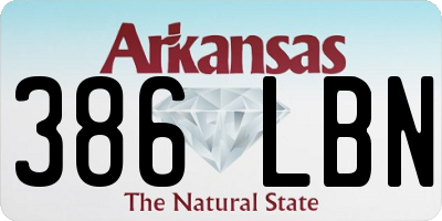 AR license plate 386LBN
