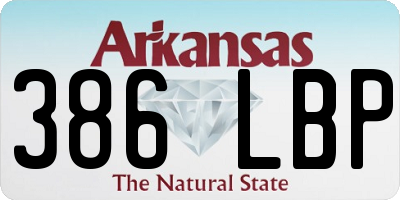 AR license plate 386LBP