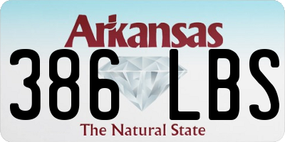 AR license plate 386LBS