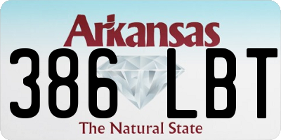 AR license plate 386LBT