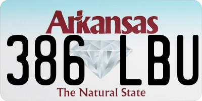AR license plate 386LBU
