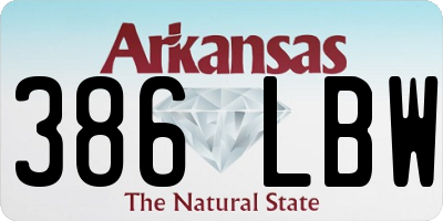 AR license plate 386LBW