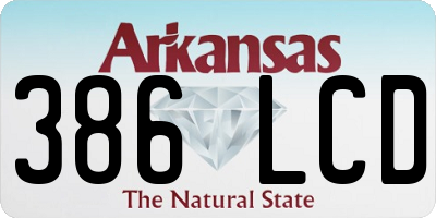 AR license plate 386LCD