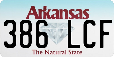 AR license plate 386LCF