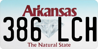 AR license plate 386LCH