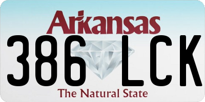 AR license plate 386LCK