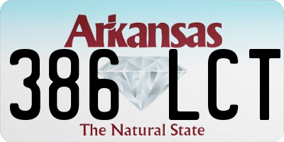 AR license plate 386LCT