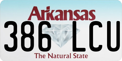 AR license plate 386LCU