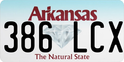AR license plate 386LCX