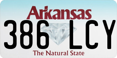 AR license plate 386LCY