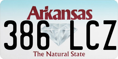 AR license plate 386LCZ