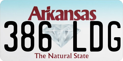 AR license plate 386LDG