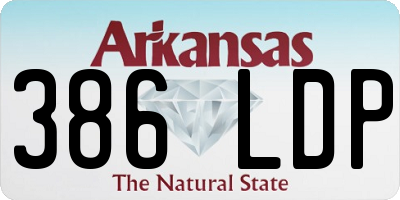 AR license plate 386LDP