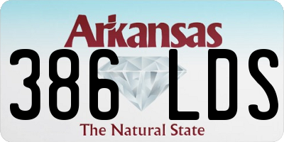 AR license plate 386LDS