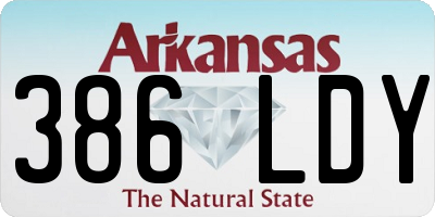 AR license plate 386LDY