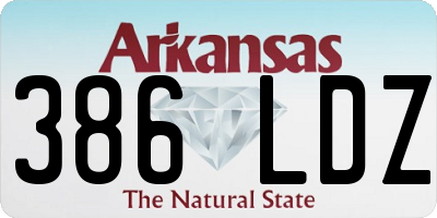 AR license plate 386LDZ
