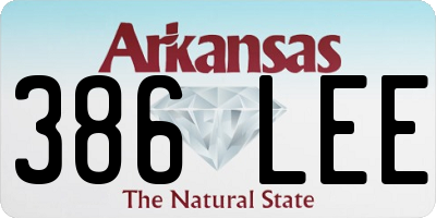 AR license plate 386LEE