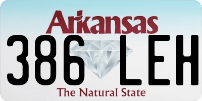AR license plate 386LEH