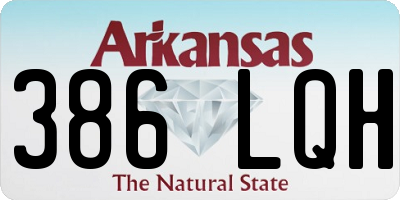 AR license plate 386LQH