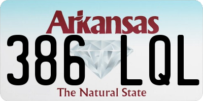 AR license plate 386LQL