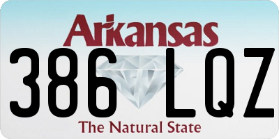 AR license plate 386LQZ