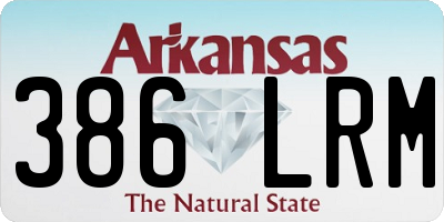 AR license plate 386LRM