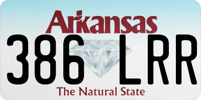 AR license plate 386LRR