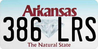 AR license plate 386LRS